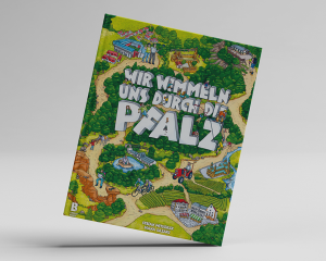 book cover "Wir wimmeln uns durch die Pfalz"