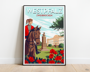 Westpfalz Retroposter Zweibrücken